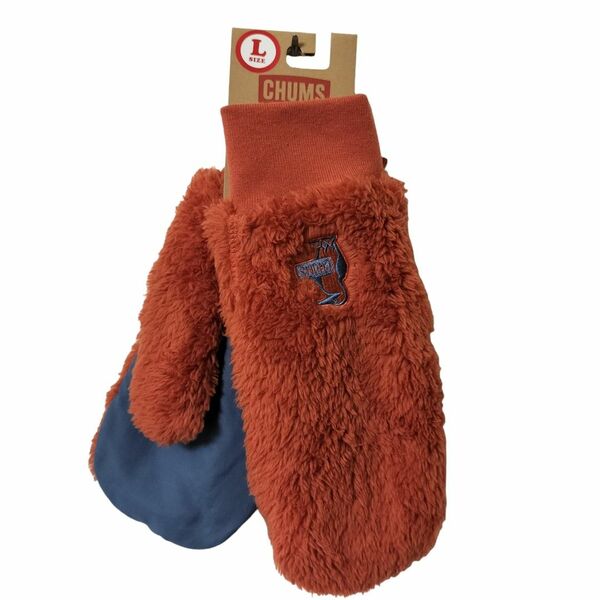 【新品】CHUMS Elmo Fleece Mitten Lサイズ 赤茶