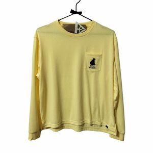 【新品】Marmot Ws Pocket L/S Tee 四角コラボ L 黄色