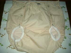 ... urine for adult diaper cover beige .5 number S size nylon & salt . vinyl considerably former times . Showa era era. thing .? night urine .. leak .. Homme tsu