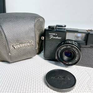 ★レトロ コレクション YASHICA ヤシカ Flasher フラッシャー YASHICA LENS 38mm 1:2.8 フィルムカメラ レトロカメラの画像1