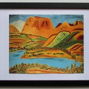 児島善三郎 「箱根/1938年」印刷物 画集画 A4新品額入り スタンド付き