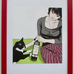  江口寿史 「飲みたいの？」印刷物 画集画 A4新品額入り