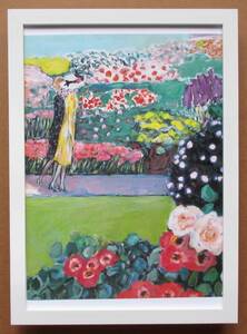  カシニョール 「大きな庭園」印刷物 画集画 A4新品額入り