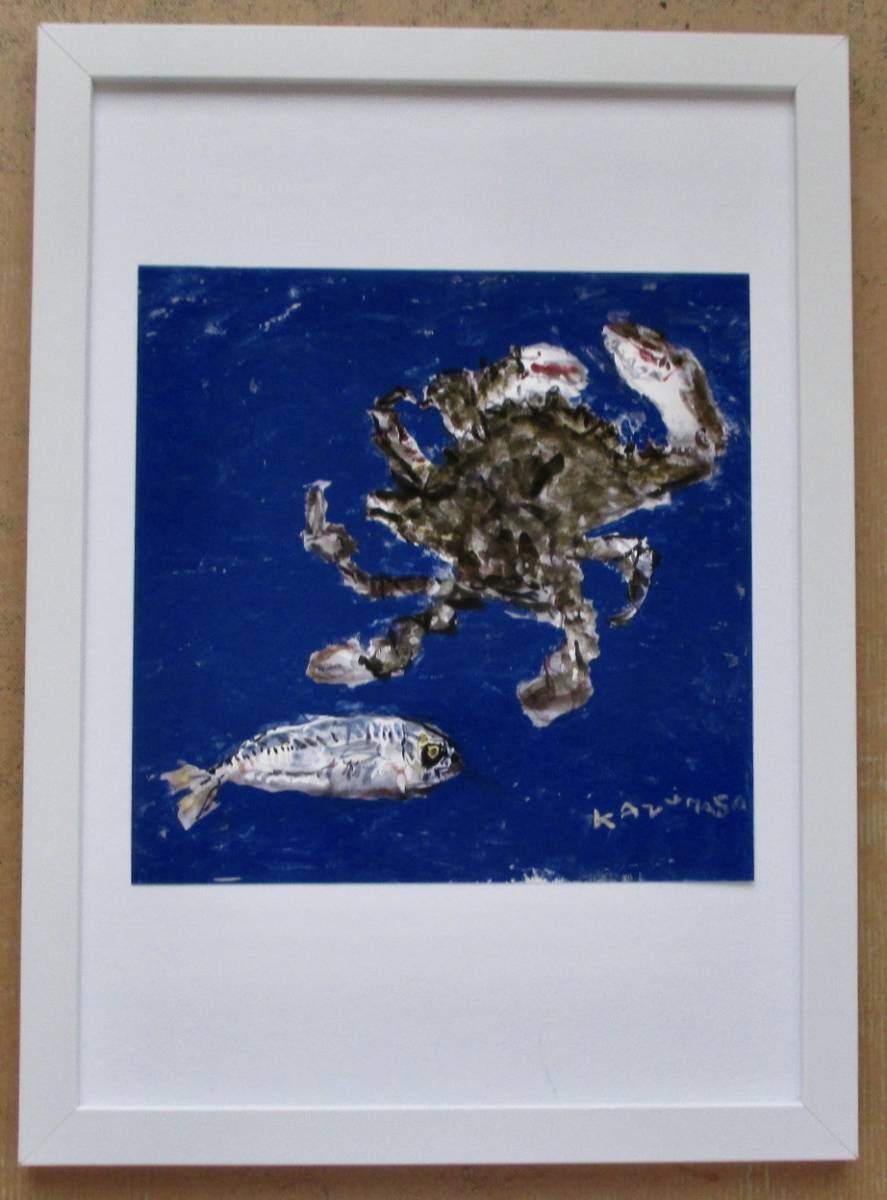 Kazumasa Nakagawa Migratory Crab/Mackerel Printed Art Book Art Book A4 New Framed, printed matter, calendar, painting