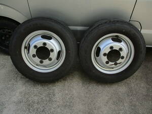 三菱キャンター　１５インチ　PCD１７０　５J　１８５/７５R１５　１０６/１０４N　LT　２本　画像判断　①