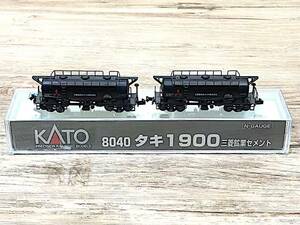 1/250【小傷・汚れ有り】 KATO 8040 タキ1900 三菱鉱業セメント 2両セット Ｎゲージ カトー