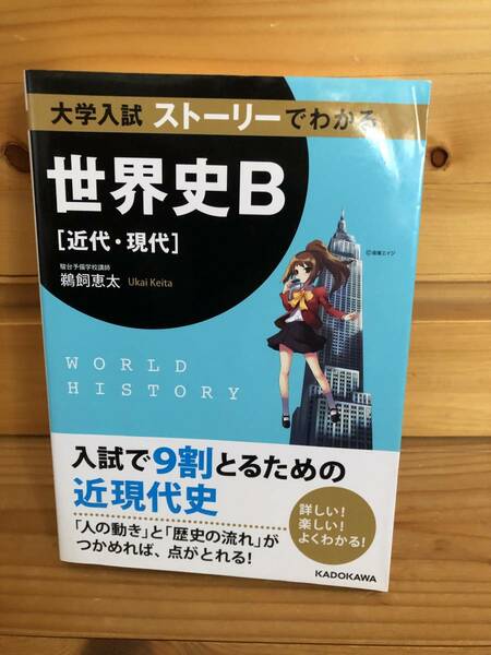 ※送料込※「大学入試　ストーリーでわかる　世界史B　近代・現代　鵜飼恵太　KADOKAWA」古本
