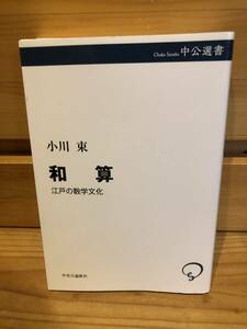 ※送料込※「和算　江戸の数学文化　小川束　中央公論新社」古本