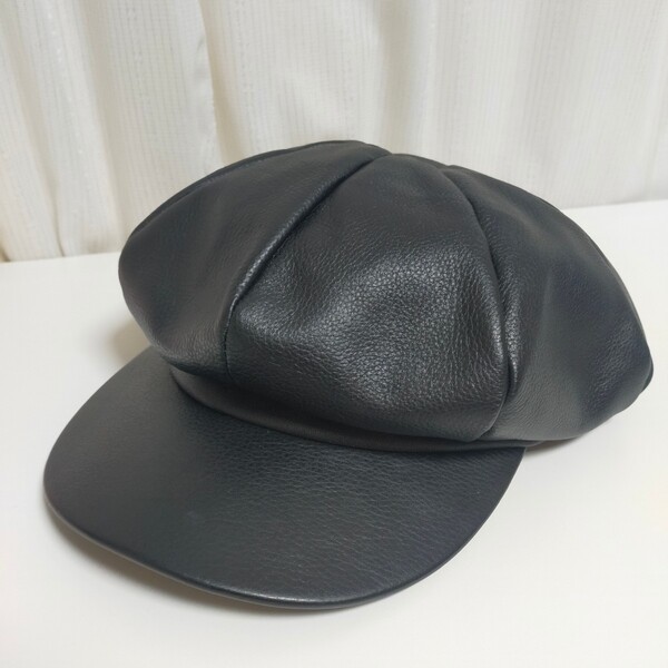 CA4LA カシラ ZKN02397 ALL LEATHER CORDEL 7 オールレザー キャスケット 帽子 ワンサイズ ブラック(黒)