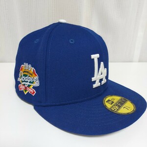 NEW ERA ニューエラ LA ロサンゼルス ドジャース 100周年 59fifty ベースボールキャップ 帽子 大谷翔平 7 3/8 (58.7cm) ブルー(青)