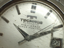 2065[T]TECHNOSテクノス/Sky Storm/SUPER PUNCTION/自動巻き/メンズ腕時計/現状渡し/純正ブレス_画像4