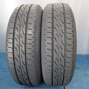 ★8分山★20年製★ ブリヂストンNEXTRY 165/70R14 社外ホイール 14×5.5J +42 4H-100 4本セット E162の画像9