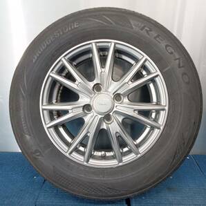 ★8-8.5分山★20年製★ ブリヂストンREGNO GR-XⅡ 185/70R14 社外ホイール 14×5.5J +38 4H-100 4本セット E267 の画像3