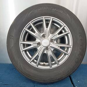 ★8-8.5分山★20年製★ ブリヂストンREGNO GR-XⅡ 185/70R14 社外ホイール 14×5.5J +38 4H-100 4本セット E267 の画像4