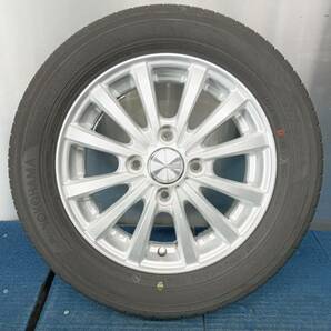 ★8-8.5分山★19年製★ ヨコハマBluEarth 155/65R13 社外ホイール 13×4J +42 4H-100 4本セット 軽自動車等 E279の画像4