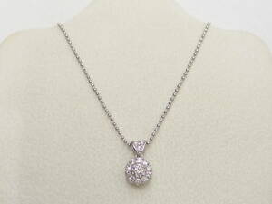 Pt900/850 D0.21ct 0.30ct 39cm ダイヤモンドネックレス/R4155