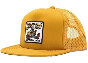 Brixton Passin Thru HP Trucker Hat Cap Yellow キャップ 