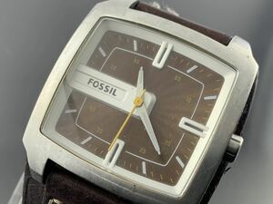 [A1268]1円～☆メンズ腕時計 クォーツ FOSSIL フォッシル JR-9990 動作品