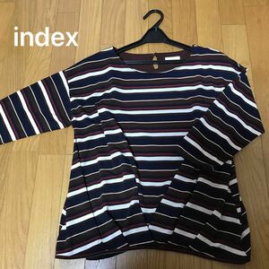 【クーポン使用の方金額変更します】カットソー トップス ボーダー　index M 