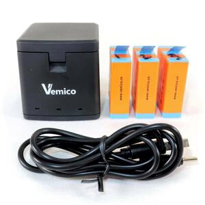 Vemico GoPro Hero 11 バッテリー 充電器セット k2529-6