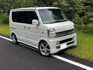 1年車検付4WDエブリイワゴンDA64W　リビルトエンジン載替後2.3万Km　PZターボスペシャル　両側パワースライドドア　オートステップ