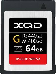◎INDMEM XQDメモリーカード 64GB　中古美品