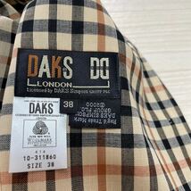 DAKS ダックス ジャケット ダックスチェック柄 サマーウール 毛 日本製 レディース サイズ38 美品_画像2