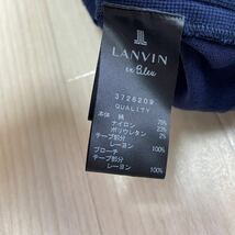 ランバンオンブルー LANVIN en Bleu レディース ジャケット ネイビー 金ボタン サイドチュール 日本製 サイズ38_画像3
