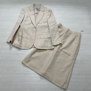  Burberry Burberrys lady's setup suit skirt suit flax . size L