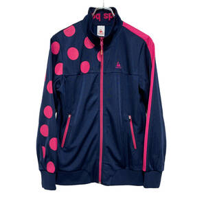  superior article le coq sportif Le Coq s Porte .f dot pattern jersey jacket O navy lady's Golf wear Descente 24-0205