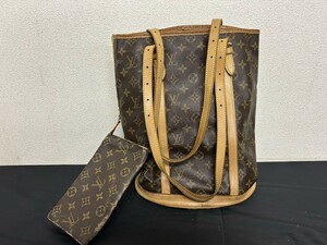 A2　LOUIS VUITTON　ルイヴィトン　バケットGM　M42236　モノグラム　ハンドバッグ　ブランドバッグ　SD0997　ポーチ付　トートバッグ