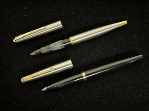 A3　PARKER　パーカー　45　万年筆　2点セット　イングランド製　アメリカ製　ヴィンテージ　現状品