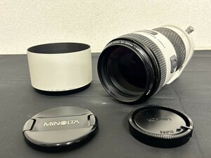 A3　MINOLTA　ミノルタ　AF APO TELE ZOOM 80-200㎜　1:2.8　HIGH SPEED　カメラレンズ　ズームレンズ　現状品