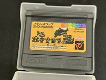 A1　METAL SLUG 2ND MISSION　メタルスラッグ　2ndミッション　NEOGEO POCKET COLOR　ソフト　ケース付　説明書付き　ゲームソフト　現状品_画像9