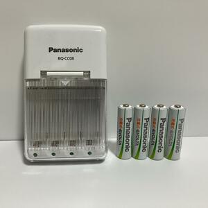 【匿名配送】Panasonic 充電器 充電式乾電池 BQ -CC08