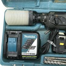 【1円～】Makita マキタ 20ｍｍ充電式ハンマドリル HR202D [バッテリ/充電器付き] 工具 電動工具 DIY 職人 大工【中古品】_画像3