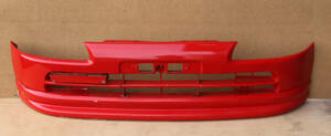 ホンダ　ビート(PP1）　純正　フロントバンパー　　71101-SS1-0000　社外リップスポイラー付き　赤色