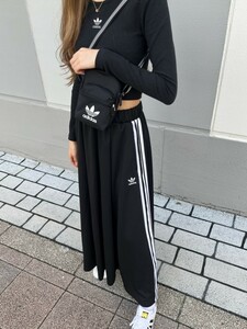 adidas Originals Adidas Originals W LONG SATIN SKIRT long satin skirt black size M