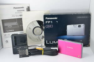 ★実用品★ パナソニック Panasonic LUMIX DMC-FP1 ピンク コンパクトデジタルカメラ B101 #400