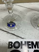 BOHEMIA ボヘミアクリスタル　カットガラス　ワイングラス　２客セット　170ｃｃ_画像3