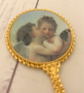 海外コレクション　フランス絵画　携帯ミラー　芸術　美しい小物　雑貨　手鏡　