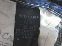 RED CARD レッドカード トゥモローランド BLUE WORK別注 TL16875 USED加工 ボタンフライ ストレート デニム ジーンズ 32　kn1751_画像8