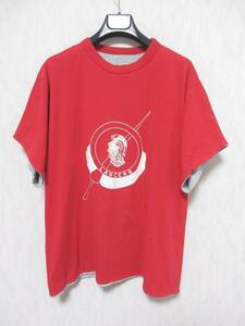 LANCERS Tシャツ 半袖 プリント メンズ 赤　yg5293