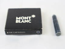 MONTBLANC/モンブラン 万年筆 Generation/ジェネレーション インク ペン先 14K/585 カートリッジ式 ブラック 現状品_画像10