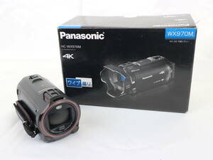 1円スタ 【中古美品】 Panasonic パナソニック 4Kデジタルビデオカメラ HC-WX970M 箱付き 備品あり 未使用開封品