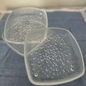 昭和レトロ ガラス皿 3セット
