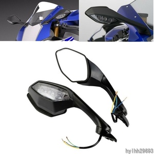 バックミラー ウインカー カスタム 高品質 インジケータ LED ライト ヤマハ YZF-R1 2015-2018 2019 YZF-R6 2017 YZFR1 YZFR6 YZF R1 R6