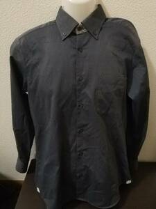 送料230円 SHIRT HOUSE YAMAKI/シャツハウス ヤマキ 長袖シャツ グリー サイズM 山喜 オフィスに