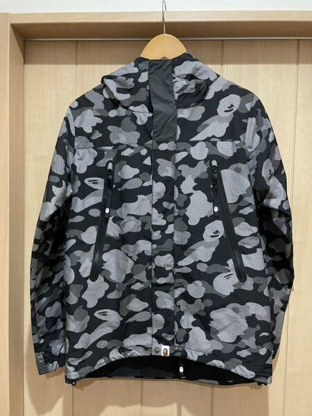 BAPE ベイプ エイプ 迷彩 カモ ブラック マウンテン パーカー A BATHING APE エイプ 迷彩 CAMO カモフラ