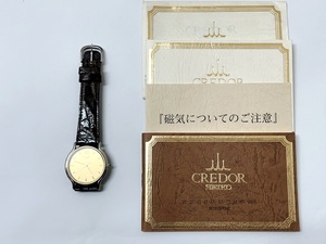 ☆SEIKO/セイコー クレドール 8J81-6B00 18KT+SS メンズ腕時計《電池交換済/中古品》☆ 